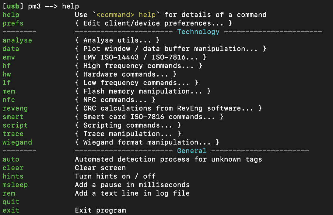 Proxmark3 RDV4 help / 2021 interface